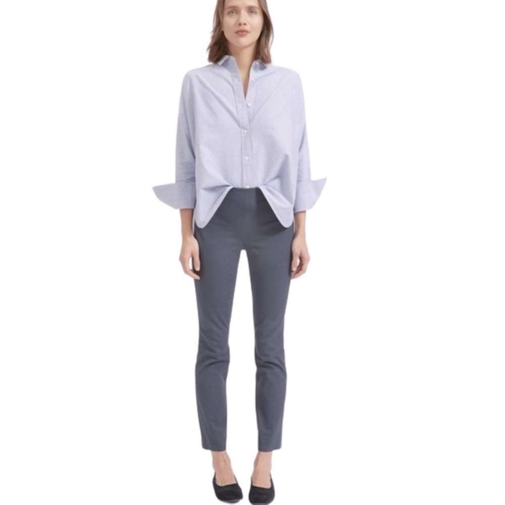 NEW EVERLANE The Work Pant‎ in Slate Grey Cropped Ankle Side Zipper Size 8